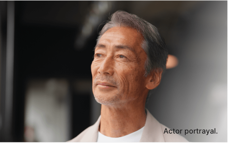 Image of male doctor. Actor portrayal.
