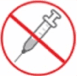 Never share needles